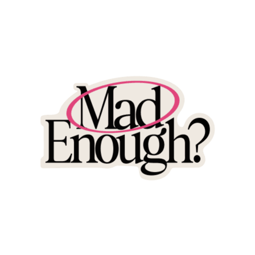 Mad Enough? çıkartma logosu