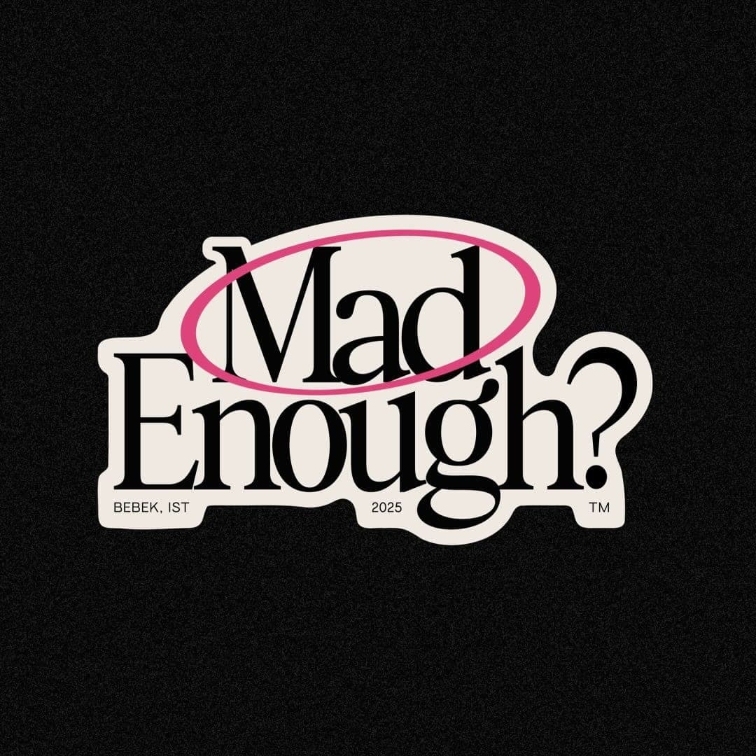 Mad Enough? logo on a black background